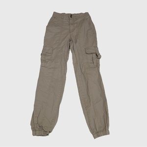 Garage Y2K-Style Tan Jogger Cargo Pants Size XS